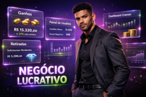 Imagem profissional ilustrando post sobre expansão da chamet agency no mercado espanhol, com jovem empreendedor brasileiro em cenário tecnológico, destacando estratégias para América Latina.